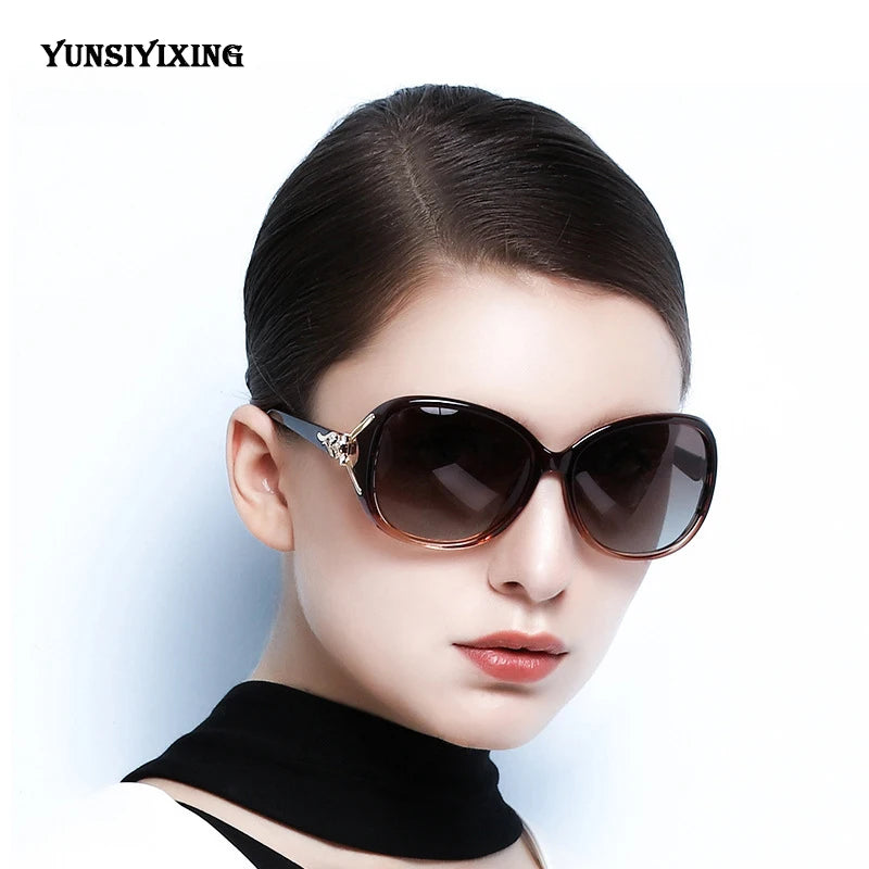 Polarized Women'S Sunglasses Fashion Brand Butterfly Sun Glasses UV400 Mirror Anti-Glare Eyewear Accessories 8842